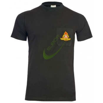 Koszulka bawełniana letnia PSP z kieszonką STRAŻ